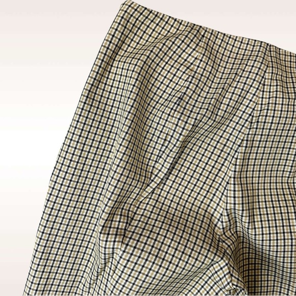 Theory ‘Alettah’ Slim Leg Side-Zip Pants in Ainsley Check in “Carob/Gobi Multi” - Picture 13 of 16